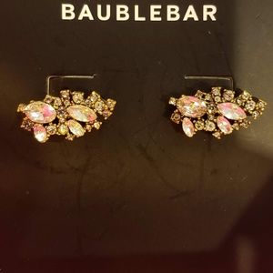 Baublebar Antique Gold Earrings Crystal Sparkle